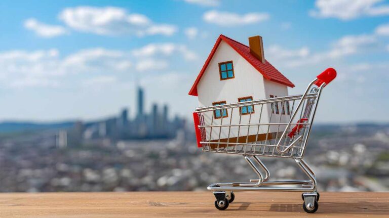 Property Investment Guide - House in a shopping trolley - Carenza Commercial Investments